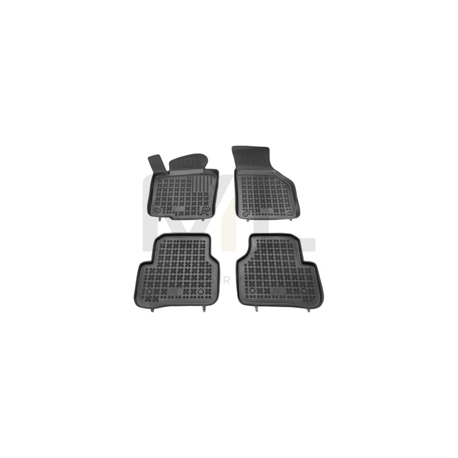 REZAW PLAST Tailored 200102 Floor mat set Elastomer, Front and Rear, Quantity: 4, Black