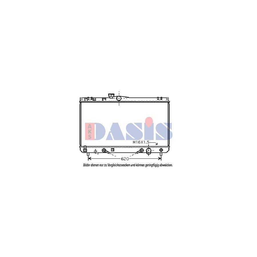 AKS Dasis 210195N Engine Radiator