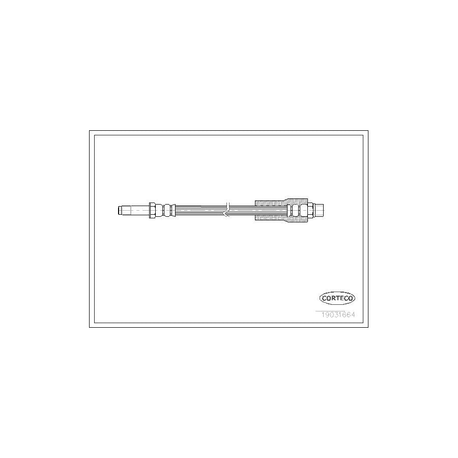 Corteco 19031664 Brake Hose for BMW 5 Saloon (E39)