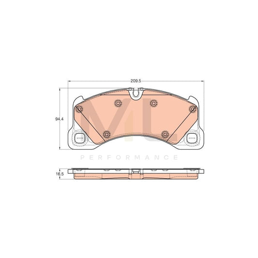 TRW Cotec Gdb1969 Brake Pad Set Prepared For Wear Indicator | ML Performance Car Parts