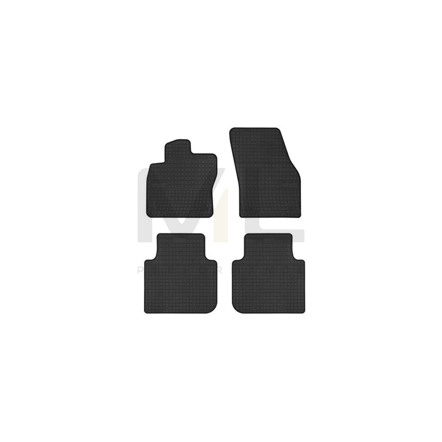 FROGUM Tailored 547952 Floor mat set Elastomer, Front and Rear, Quantity: 4, Black, (LHD)
