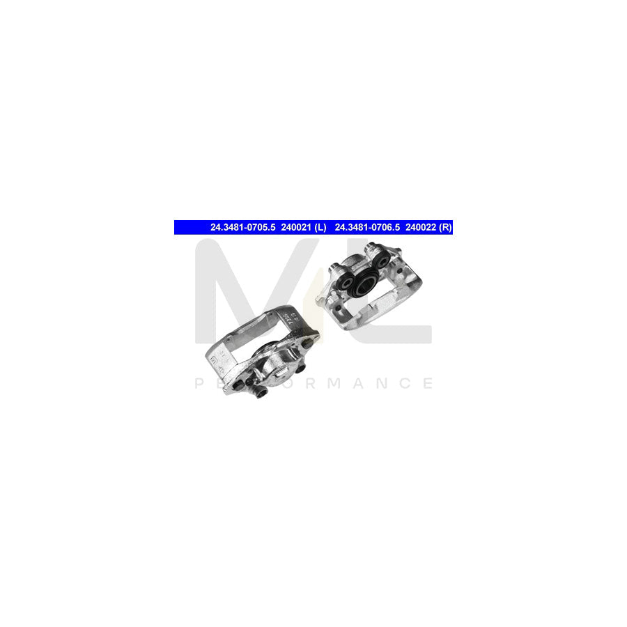ATE 24.3481-0706.5 Brake Caliper without holder