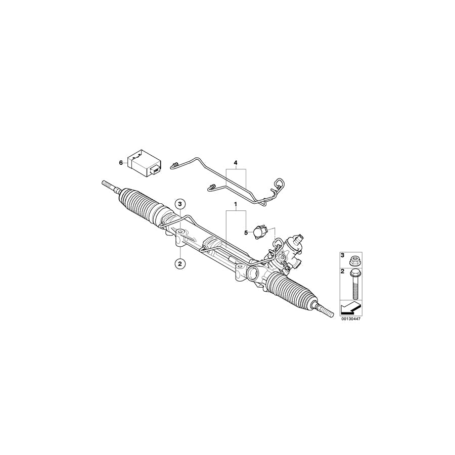 Genuine BMW 32103444366 E83 Exch. Hydro Steering Gear (Inc. X3) | ML Performance US Car Parts
