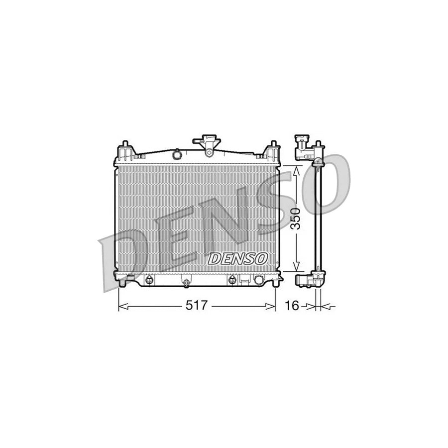 DENSO DRM44019 Engine Radiator for Mazda 2 Hatchback (De, Dh)