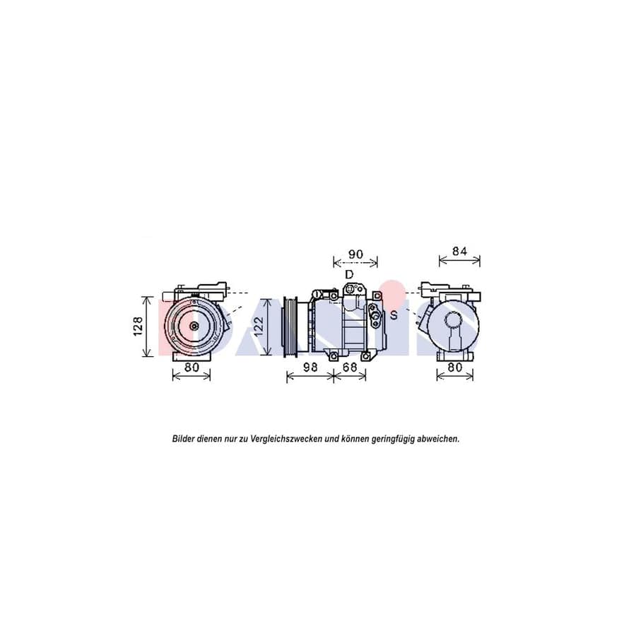 AKS Dasis 852576N Compressor, Air Conditioning