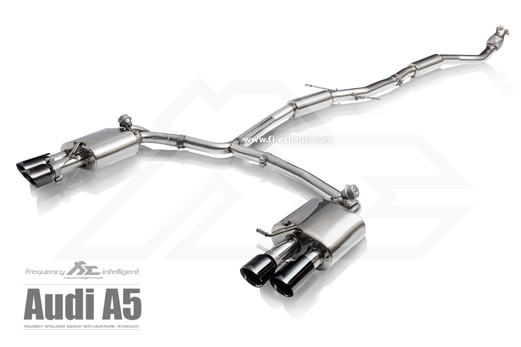 FI Exhaust Audi A4/A5 2.0T FWD (B9)  Quad Tips  2017+