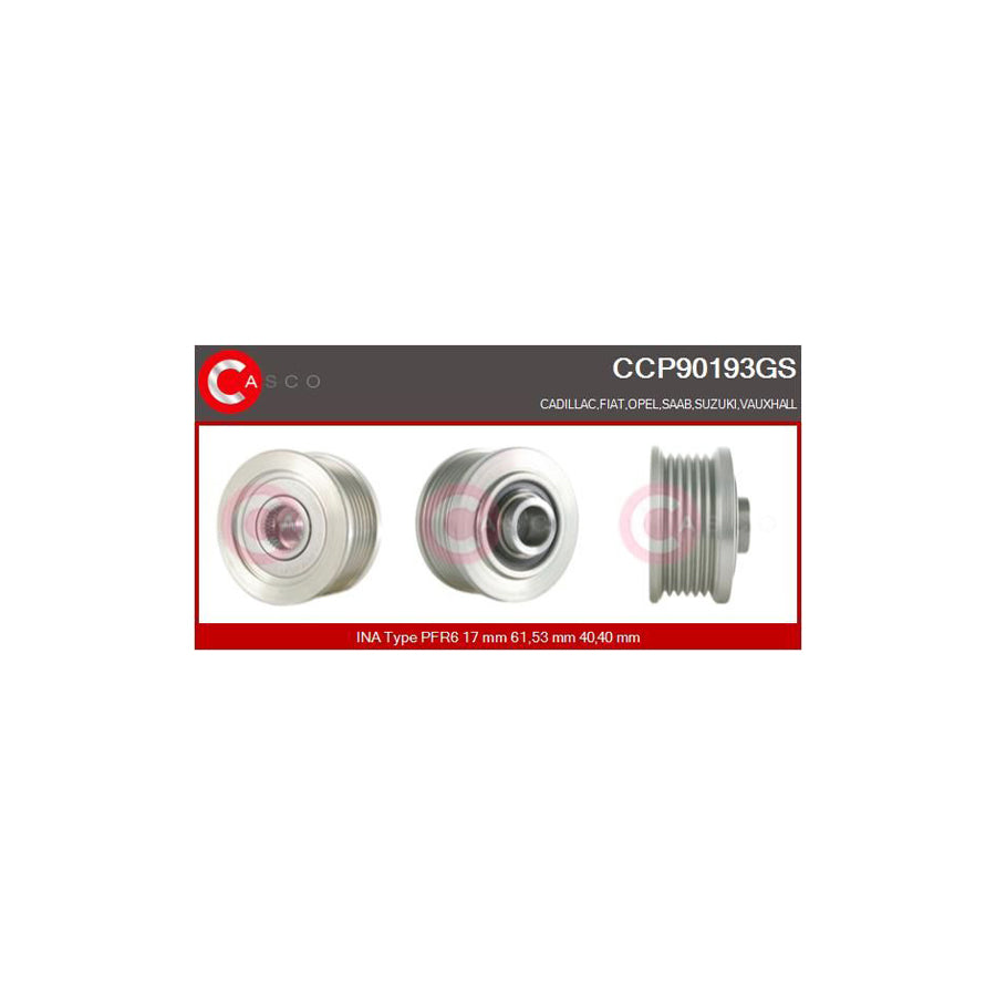 Casco Ccp90193Gs Pulley, Alternator