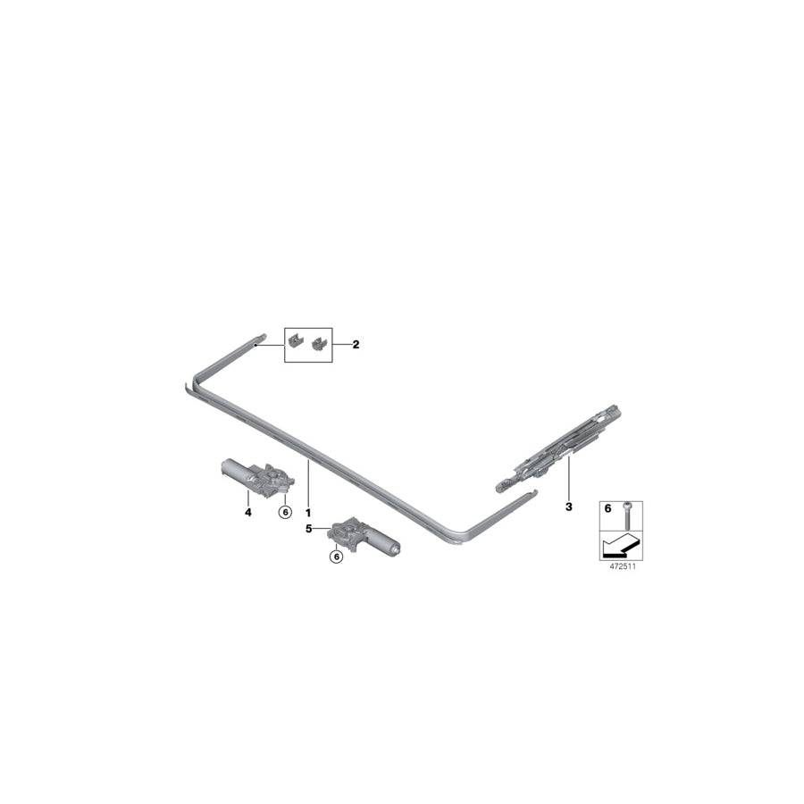 Genuine BMW 54108499249 F40 F39 Slipstream Deflector (Inc. M135iX, 118d & X2 20d) | ML Performance US Car Parts