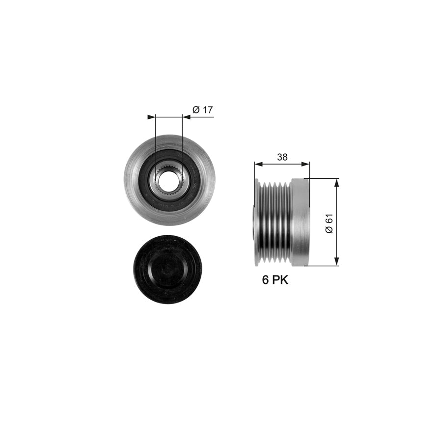 Gates OAP7036 Alternator Freewheel Clutch