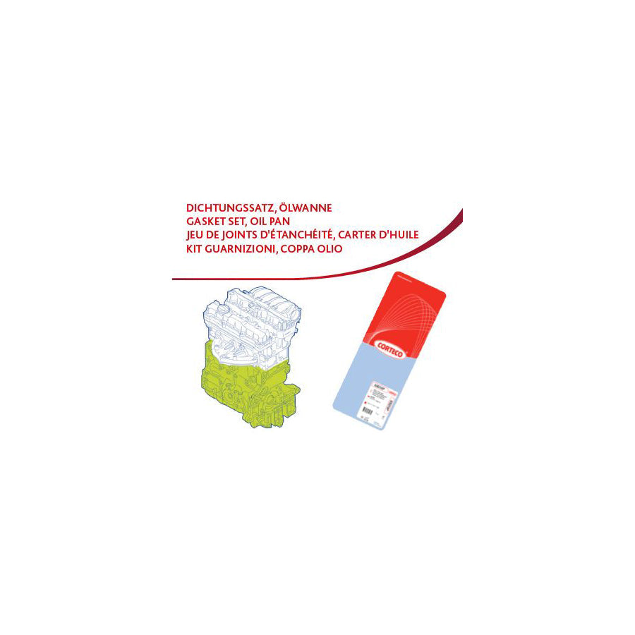 Corteco 428691P Crankcase Gasket Set