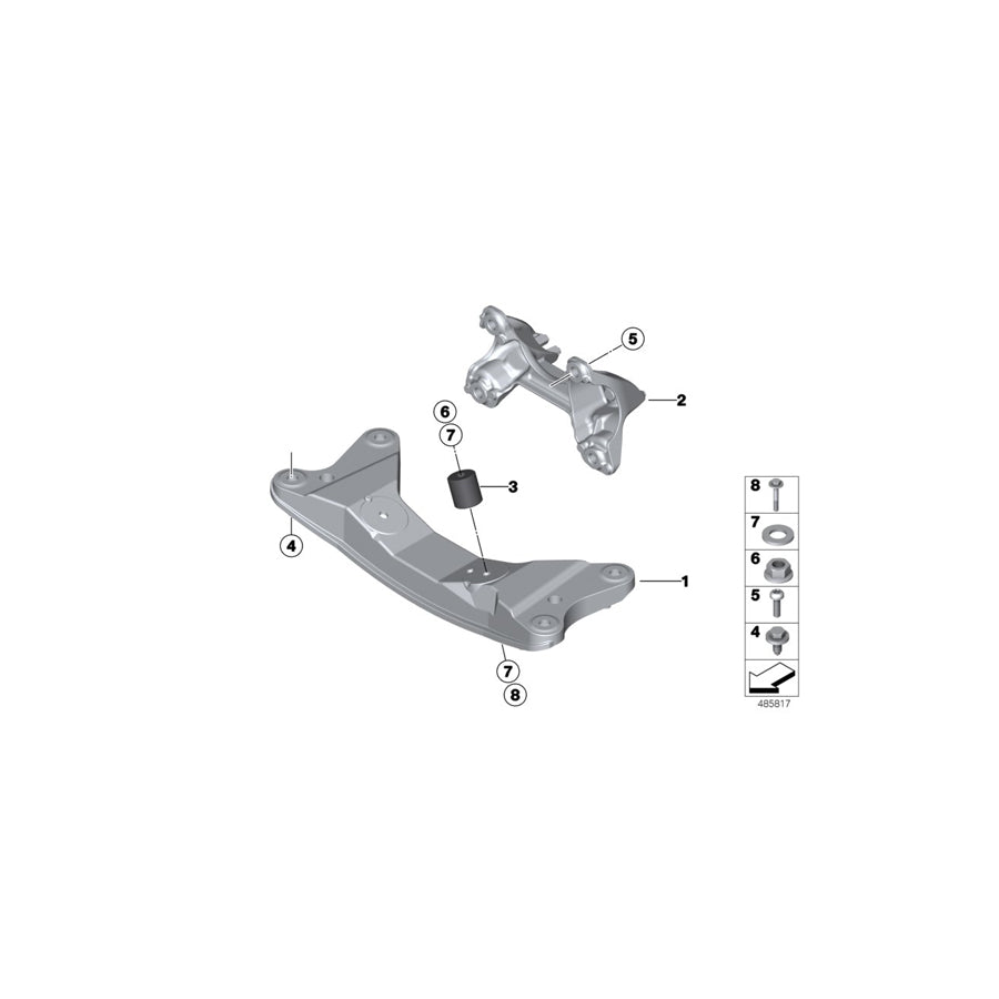 Genuine BMW 22328416819 Spacer Bush GETRIEBELAGERU (Inc. M235i Racing) | ML Performance US Car Parts