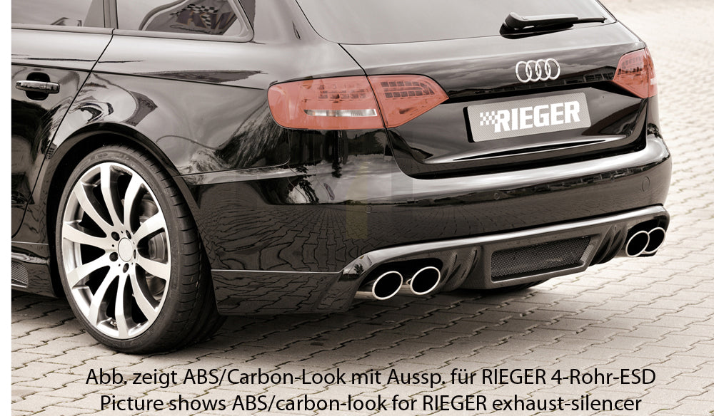 Rieger 00055507 Audi B8 B81 A4 Rear Diffuser 4 | ML Performance UK Car Parts