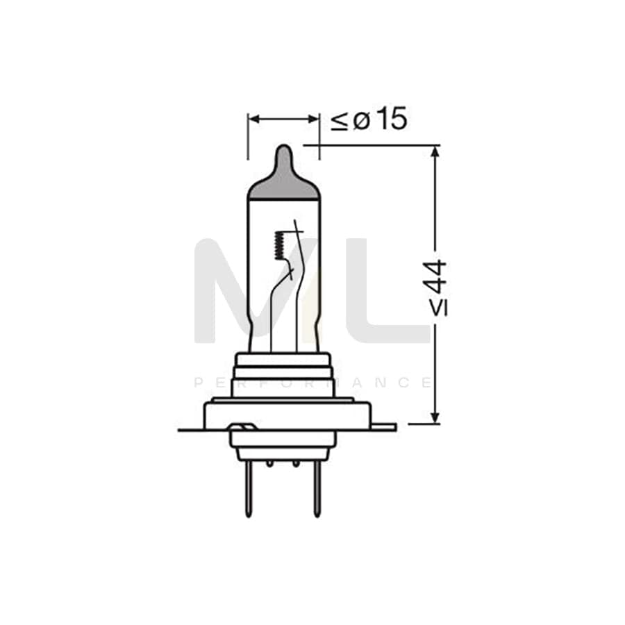 OSRAM 64210CBN-HCB Bulb, spotlight H7 12V 55W PX26d 5000K Halogen