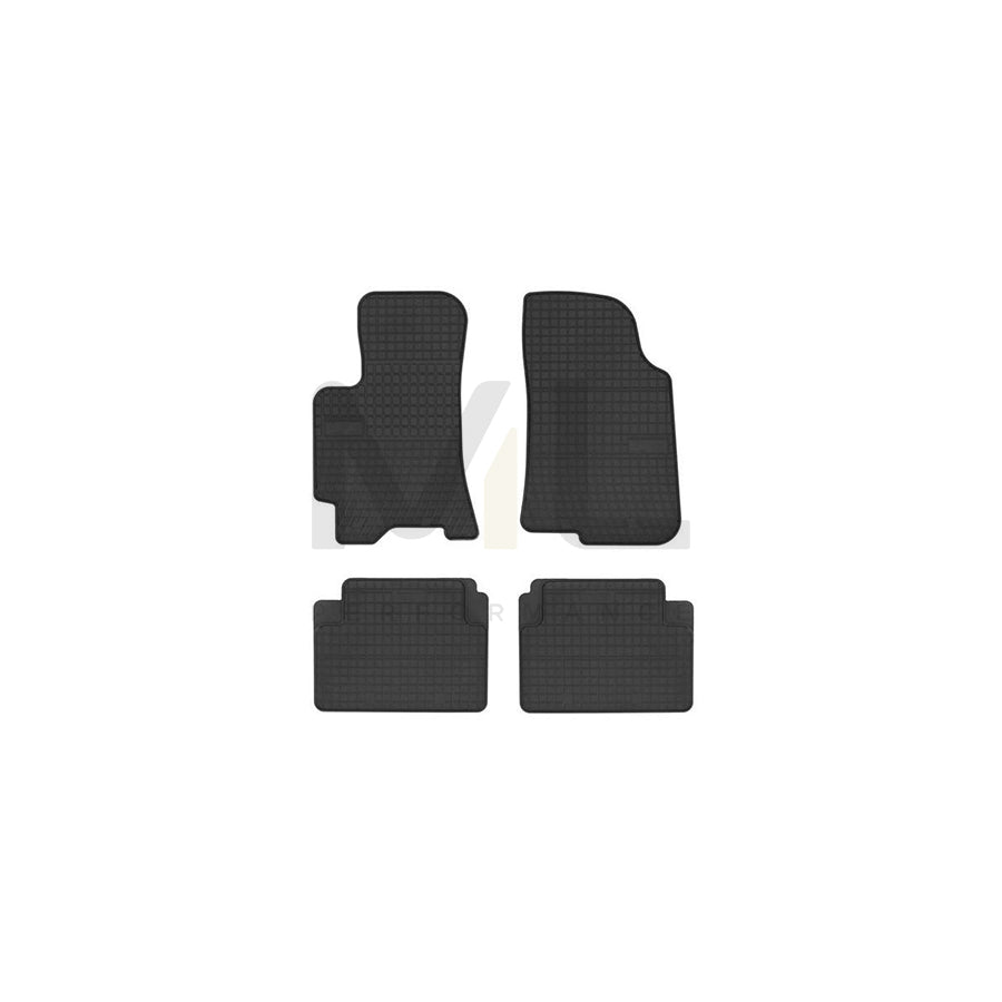 FROGUM 0704 Floor mat set for DAEWOO LANOS Elastomer, Front and Rear, Quantity: 4, Black