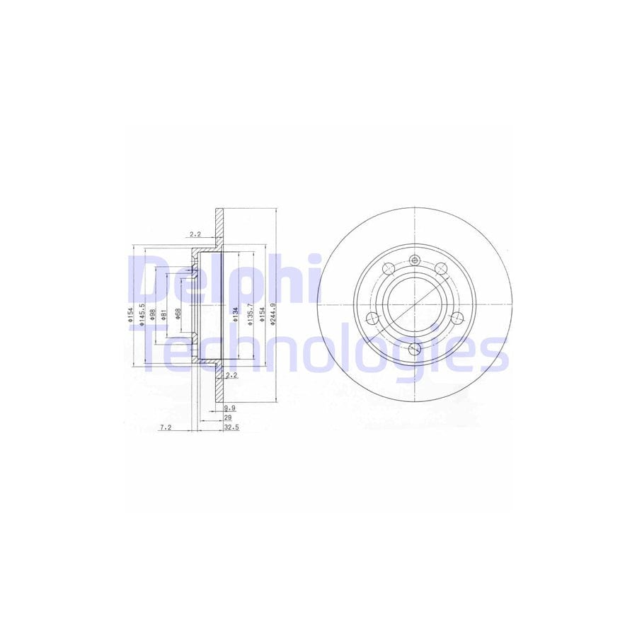 Delphi Bg2753C Brake Disc
