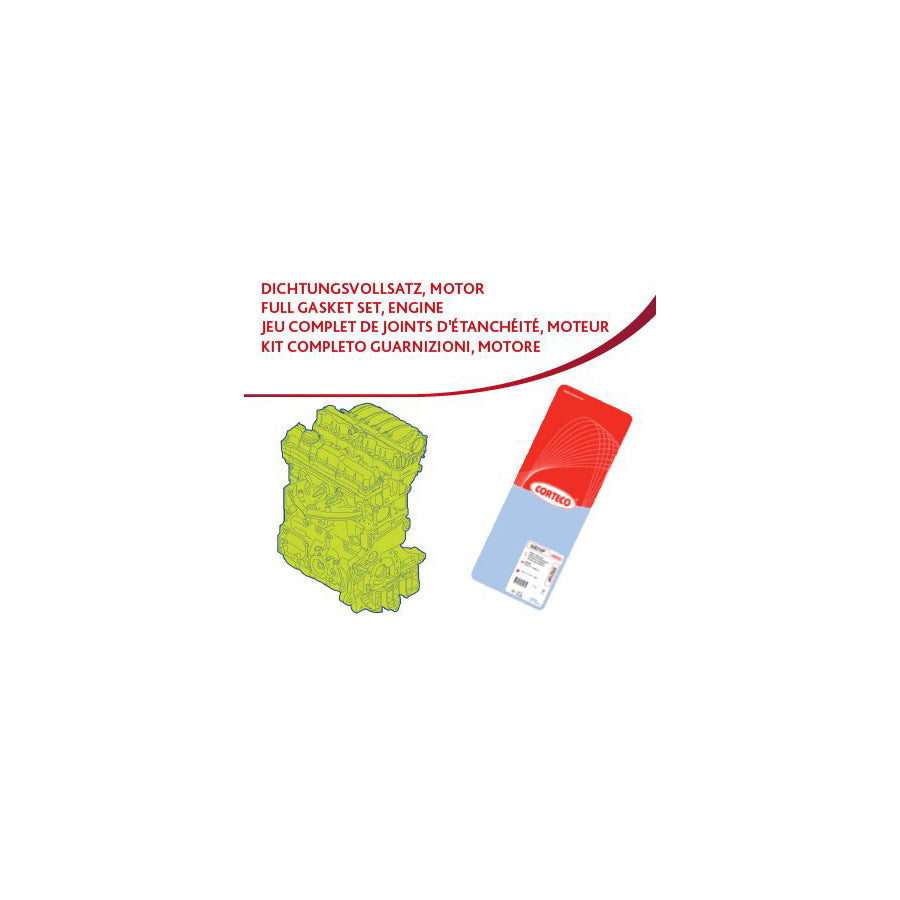 Corteco 83403805 Full Gasket Set, Engine
