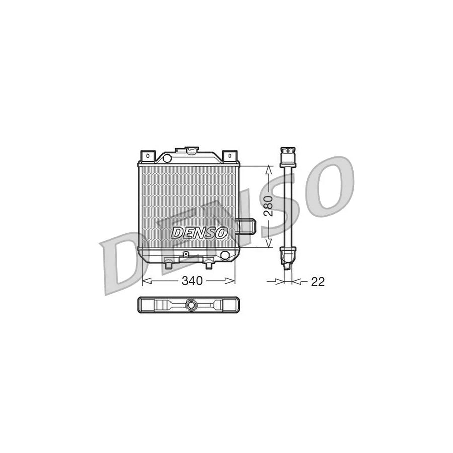 DENSO DRM99006 Engine Radiator for Aixam 500 Hatchback