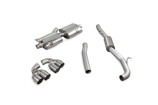Scorpion SAU045D Audi S1 2.0 TFSi Quattro Resonated Cat-Back System With Electronic Valves | ML Performance US US