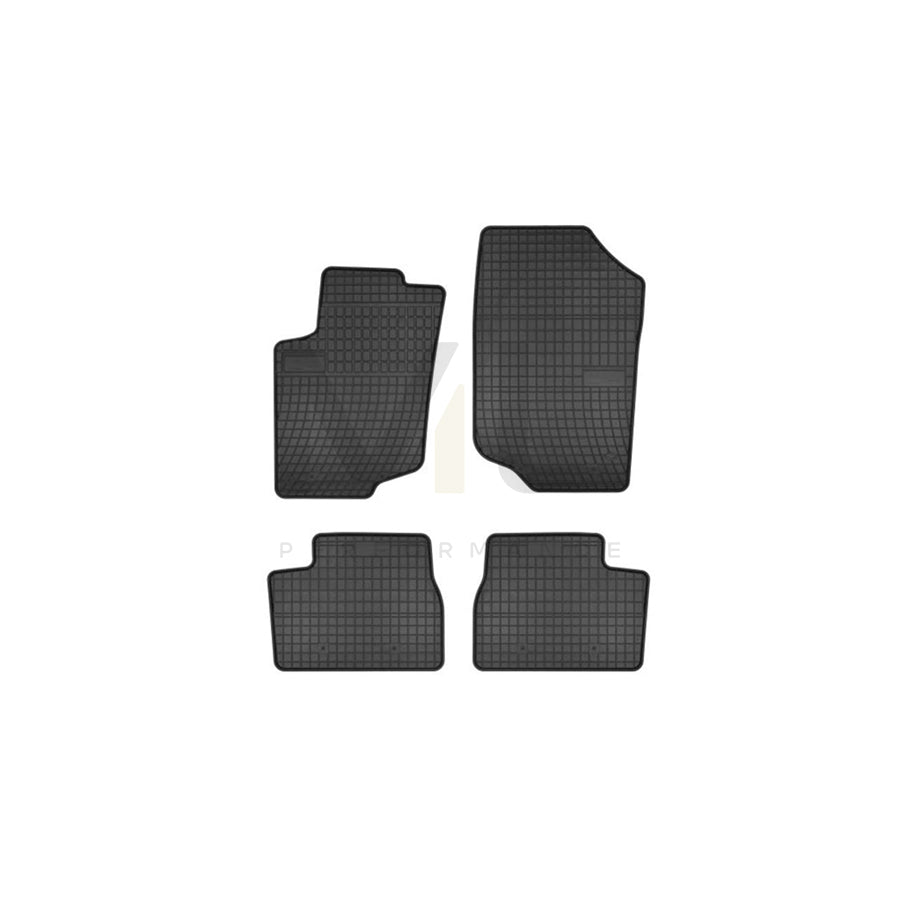 FROGUM Tailored 0631 Floor mat set for PEUGEOT 207 Hatchback Elastomer, Front and Rear, Quantity: 4, Black, (LHD)