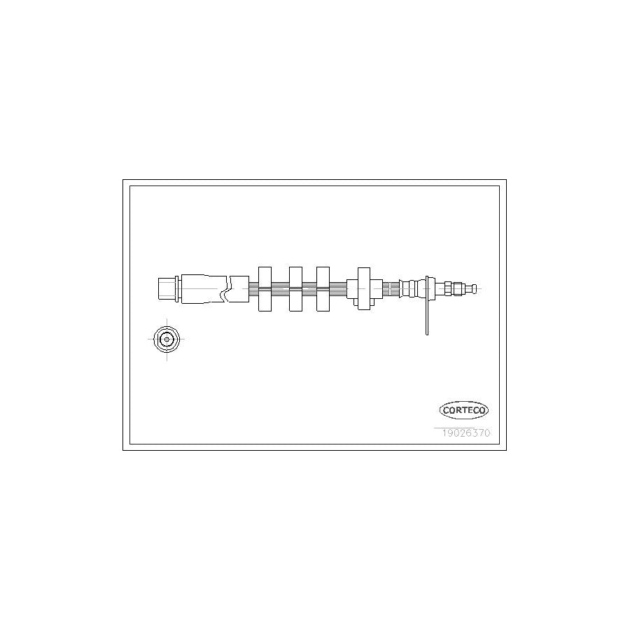 Corteco 19026370 Brake Hose for Peugeot 406