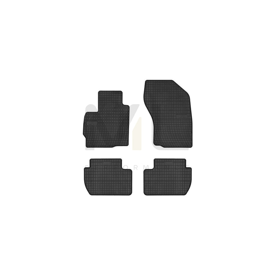 FROGUM Tailored 0482 Floor mat set Elastomer, Front and Rear, Quantity: 4, Black, (LHD)