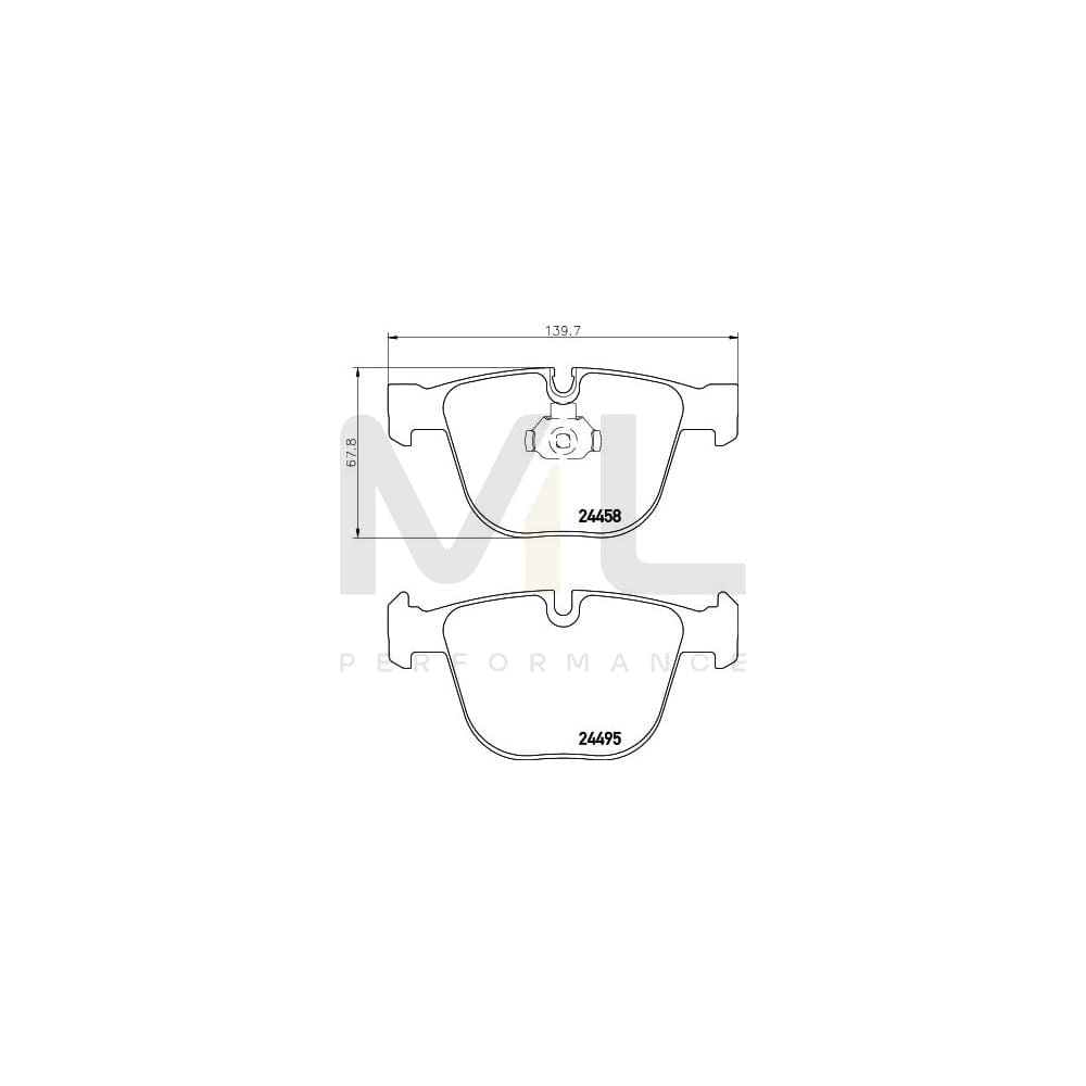 Hella 8DB 355 013-171 Brake Pad Set Prepared For Wear Indicator