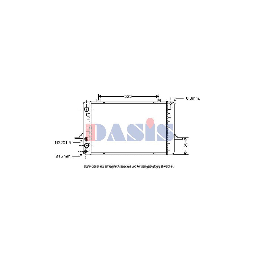 AKS Dasis 130150T Engine Radiator
