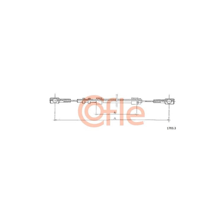 COFLE 1703.3 Throttle Cable for IVECO Daily