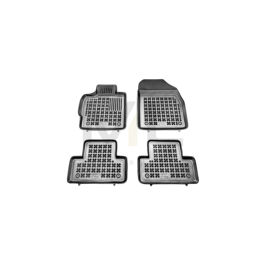 REZAW PLAST 200805 Floor mat set for MAZDA CX-7 (ER) Elastomer, Front and Rear, Black