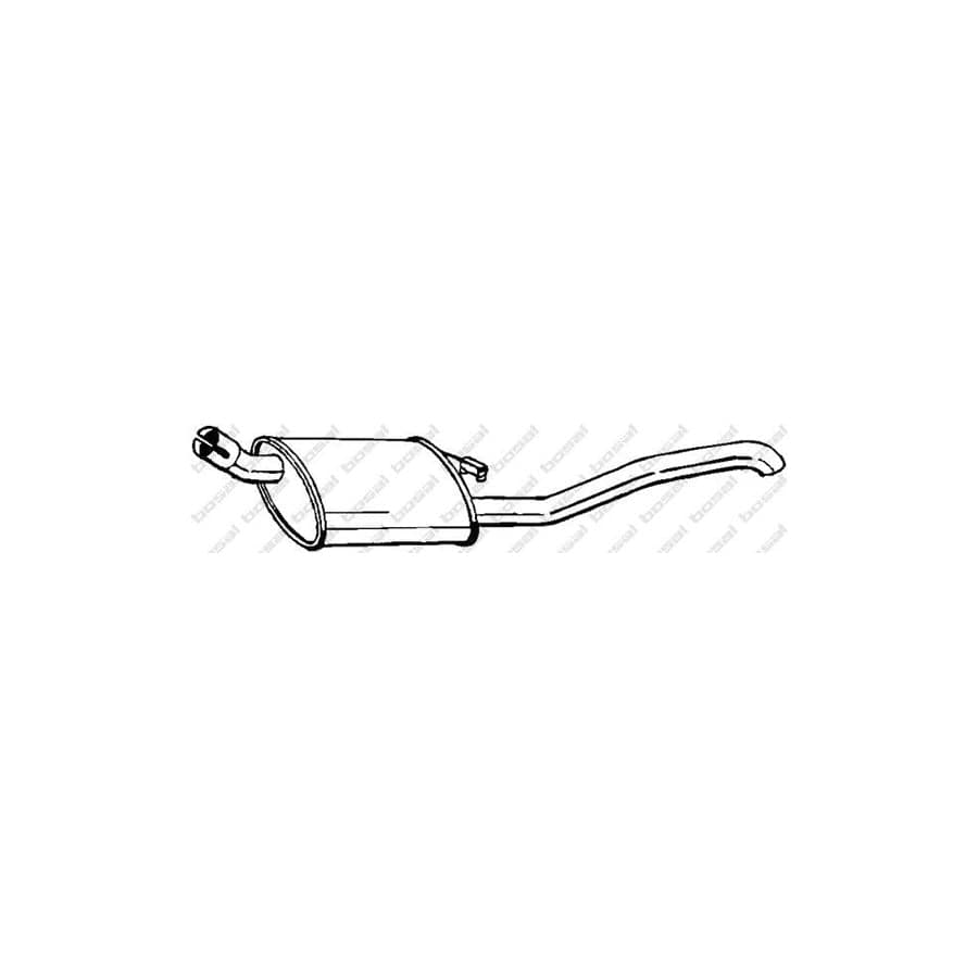 Bosal 185-241 Rear Silencer for Opel Corsa A Tr (S83)