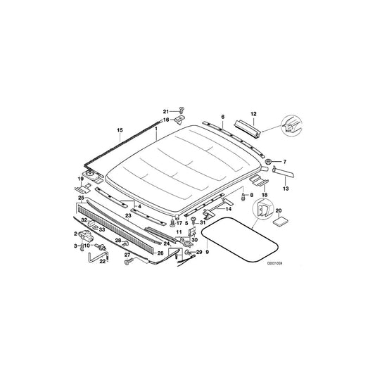 Genuine BMW 54112268584 E36 Lateral Rail (Inc. 318tds, 318ti & 316i 1.6) | ML Performance US