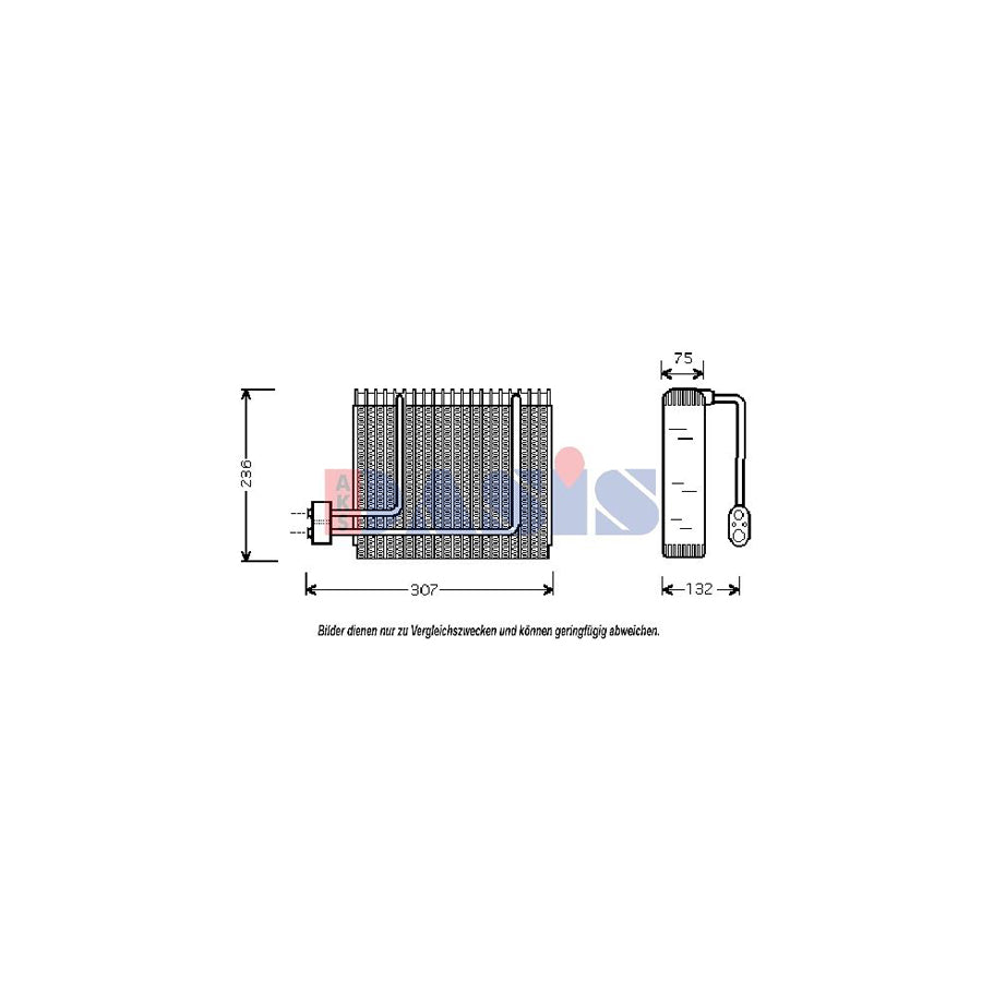 AKS Dasis 820220N Air Conditioning Evaporator