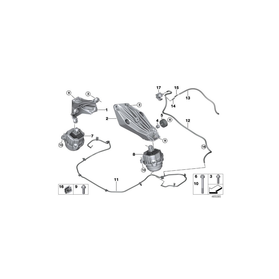 Genuine BMW 22316861587 G15 G16 G11 Vacuum Pipe (Inc. 530eX, 740dX & 840dX) | ML Performance US Car Parts