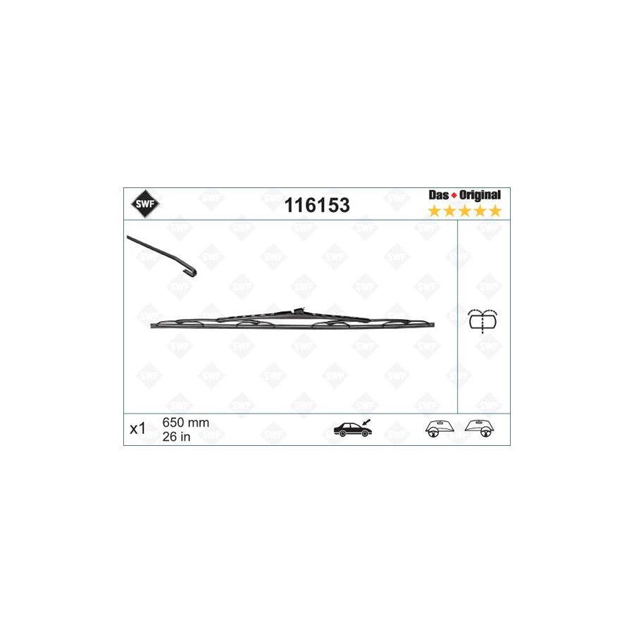 Swf Original 116153 Wiper Blade | ML Performance US Car Parts