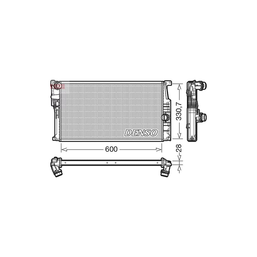 DENSO DRM05015 Engine Radiator