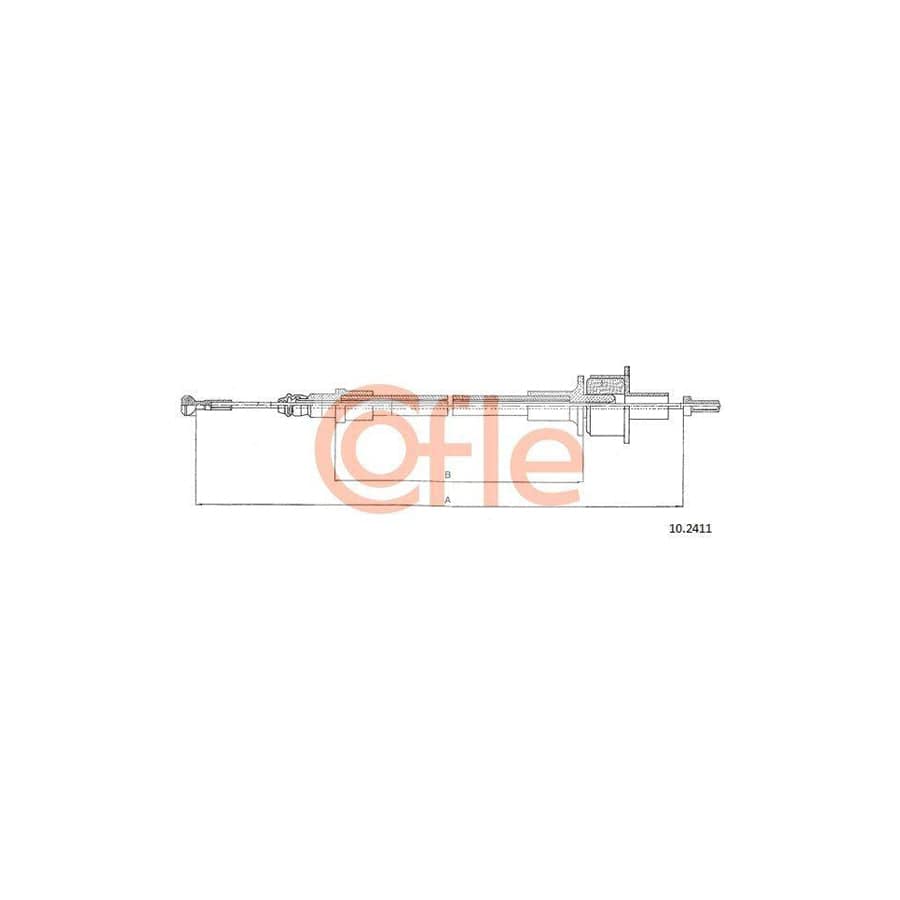 Cofle 92.10.2411 Clutch Cable for Ford Fiesta