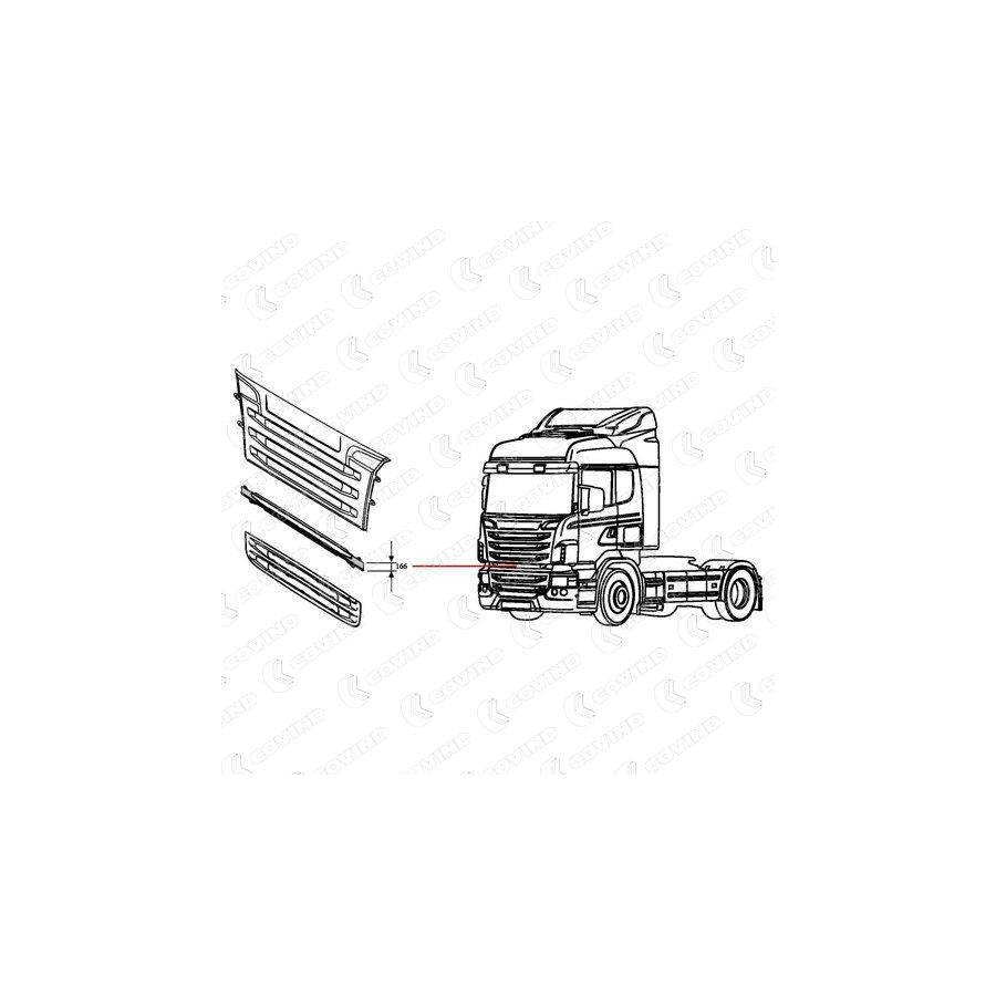 Covind 146/130 Radiator Grille