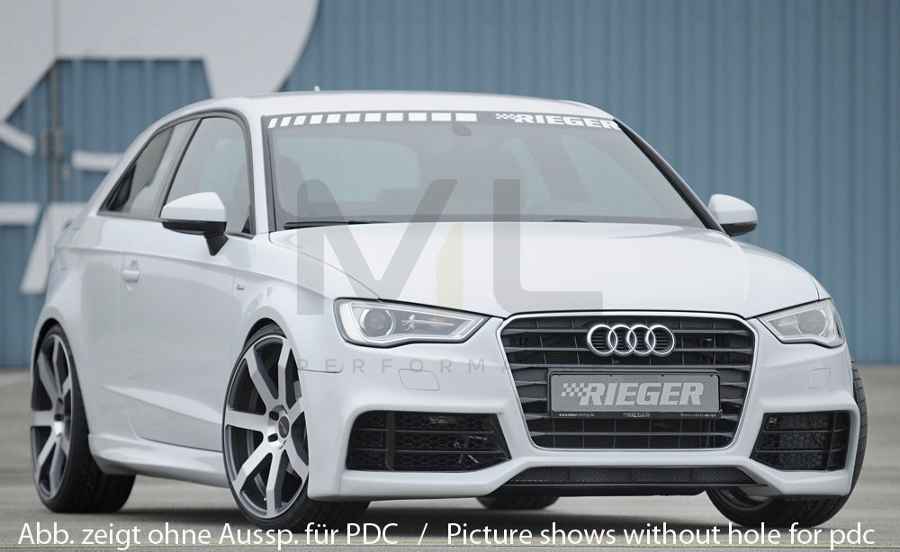 Rieger 00056791 Audi 8V Front Bumper (A3 & S3) 6 | ML Performance UK Car Parts