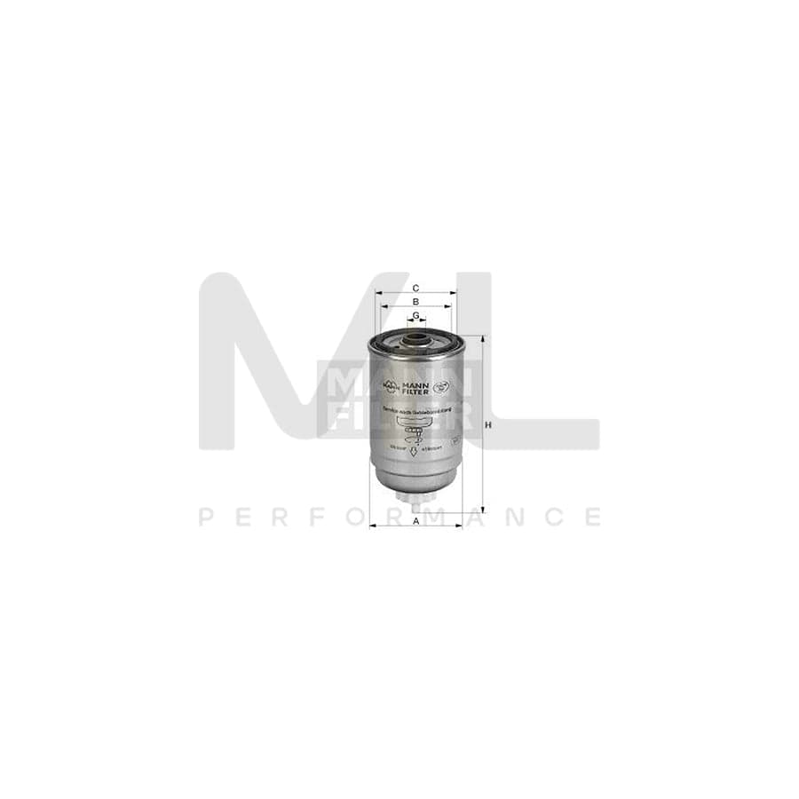 MANN-FILTER WK 842/2 (10) Fuel filter Spin-on Filter