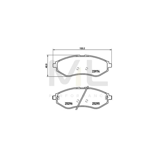 Hella 8DB 355 017-351 Brake Pad Set With Acoustic Wear Warning