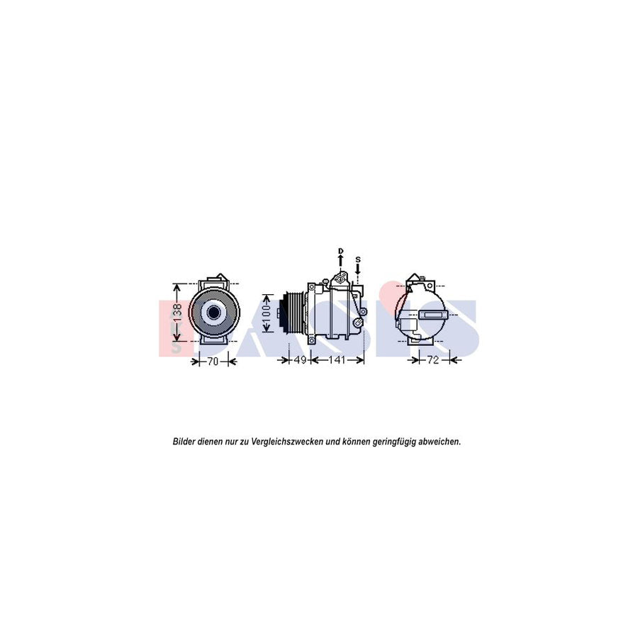 AKS Dasis 852584N Compressor, Air Conditioning