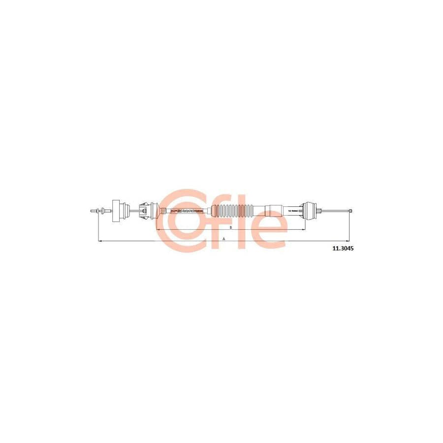 Cofle 92.11.3045 Clutch Cable for Peugeot 306