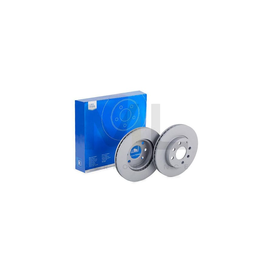 ATE 24.0120-0174.1 Brake Disc Vented, Coated, with bolts/screws  - 1 piece