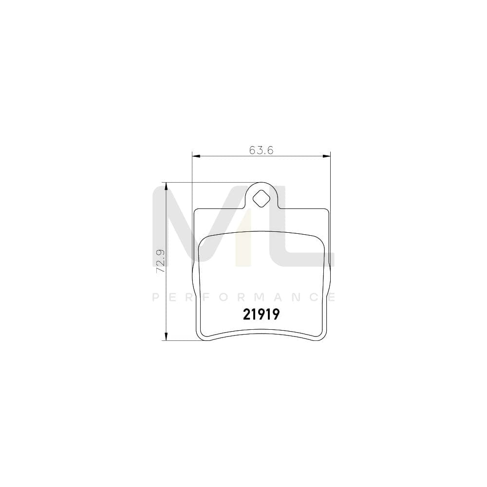 Hella 8DB 355 008-461 Brake Pad Set Not Prepared For Wear Indicator