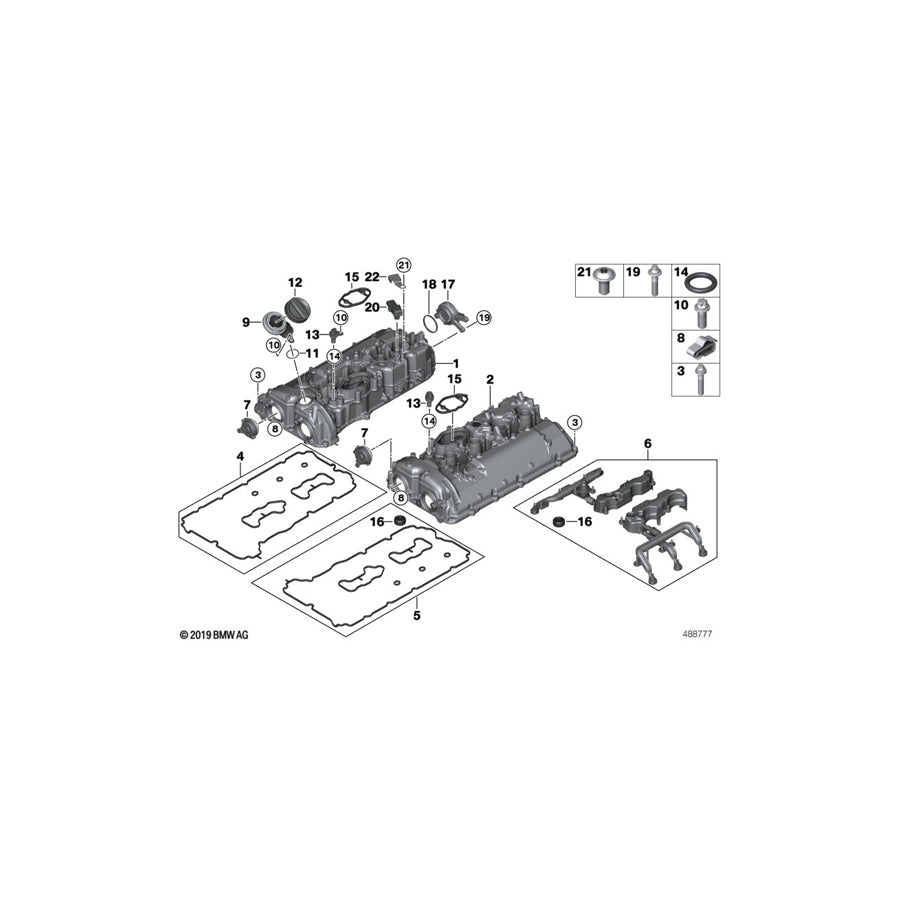 Genuine BMW 11128663874 G07 G11 G30 Cover Lid (Inc. M8, 750iX & 750LiX) | ML Performance US Car Parts