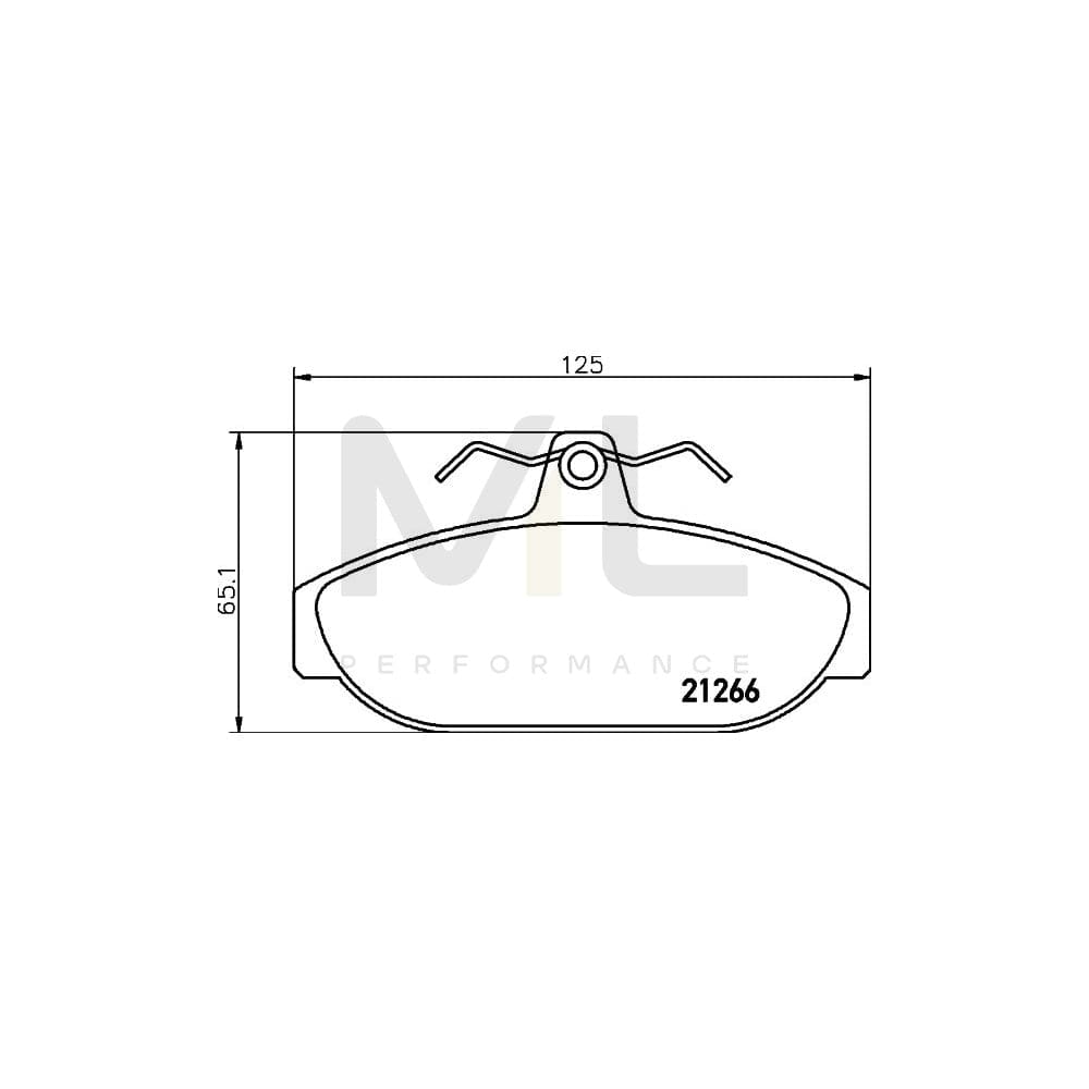 Hella 8DB 355 017-721 Brake Pad Set Not Prepared For Wear Indicator, With Brake Caliper Screws