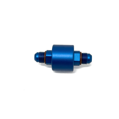 Precision Raceworks 201-0155 Inline Fuel Filter AN6 Male Flare 10 micron