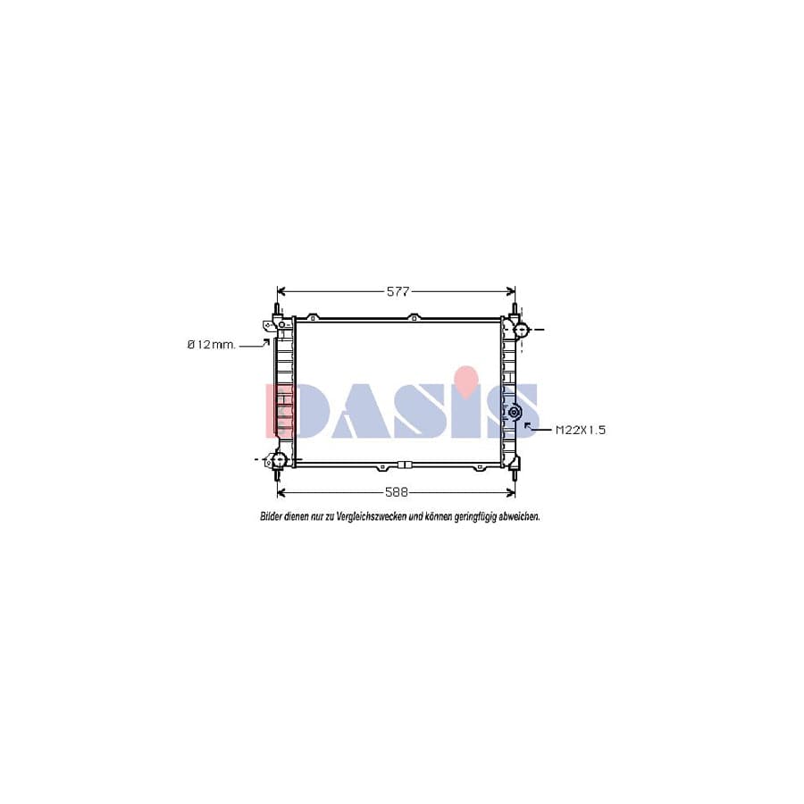 AKS Dasis 150820N Engine Radiator for Opel Astra