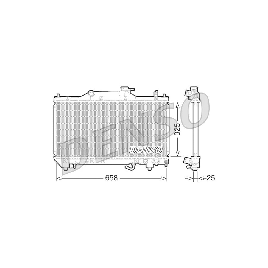 DENSO DRM50067 Engine Radiator for Toyota Avensis