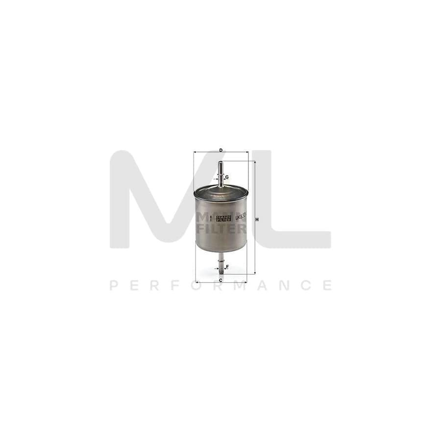 MANN-FILTER WK 832/2 Fuel filter In-Line Filter